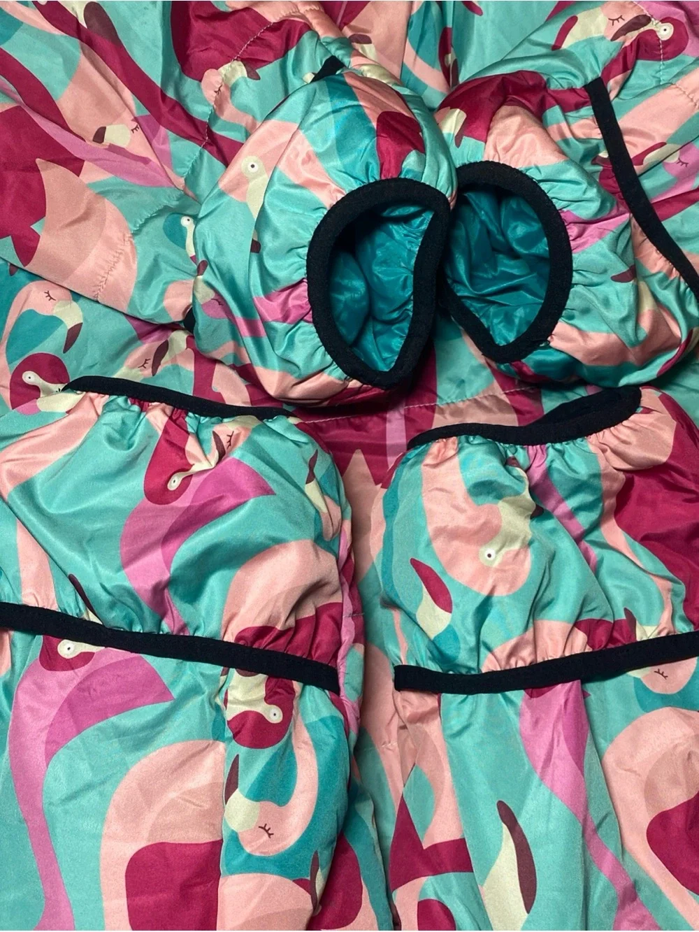Selk’ Bag Wearable Sleeping Bag Kids Medium Flamingo Pink/Blue Camping
